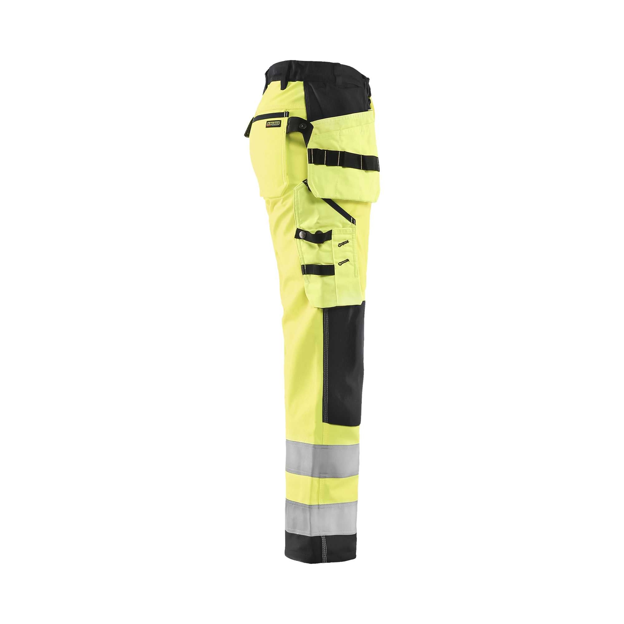 BLAKLADER 71672517 | Women's Hi Vis Softshell Trousers Hi Vis Reflective Work Trousers Women - Waterproof